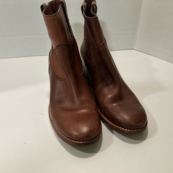 COLE HAAN Zillie Brown Leather Ankle Boots 9.5 - Picture 5 of 6